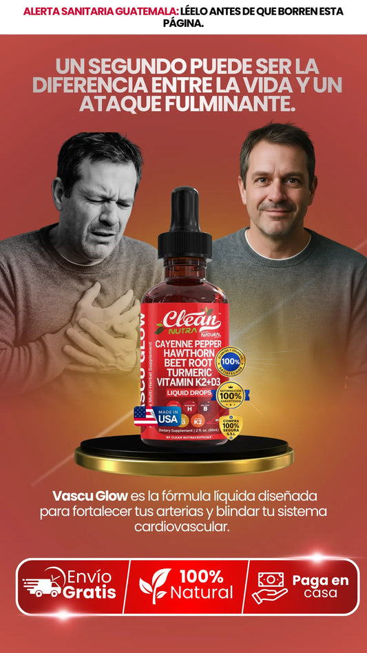 Vascu Glow | Evita un fallo fulminante y protege tu corazón