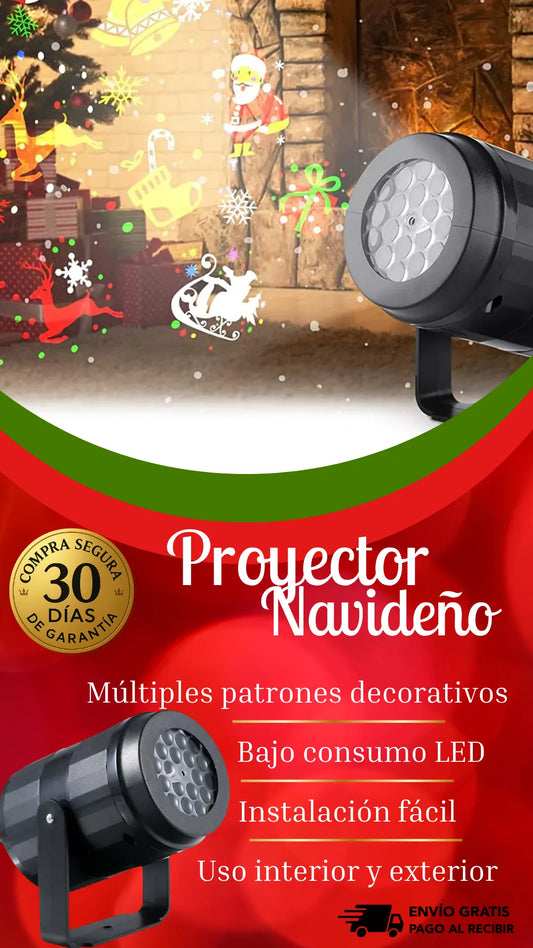 Proyector Navideño | Decora fácil y rápido con luces en movimiento