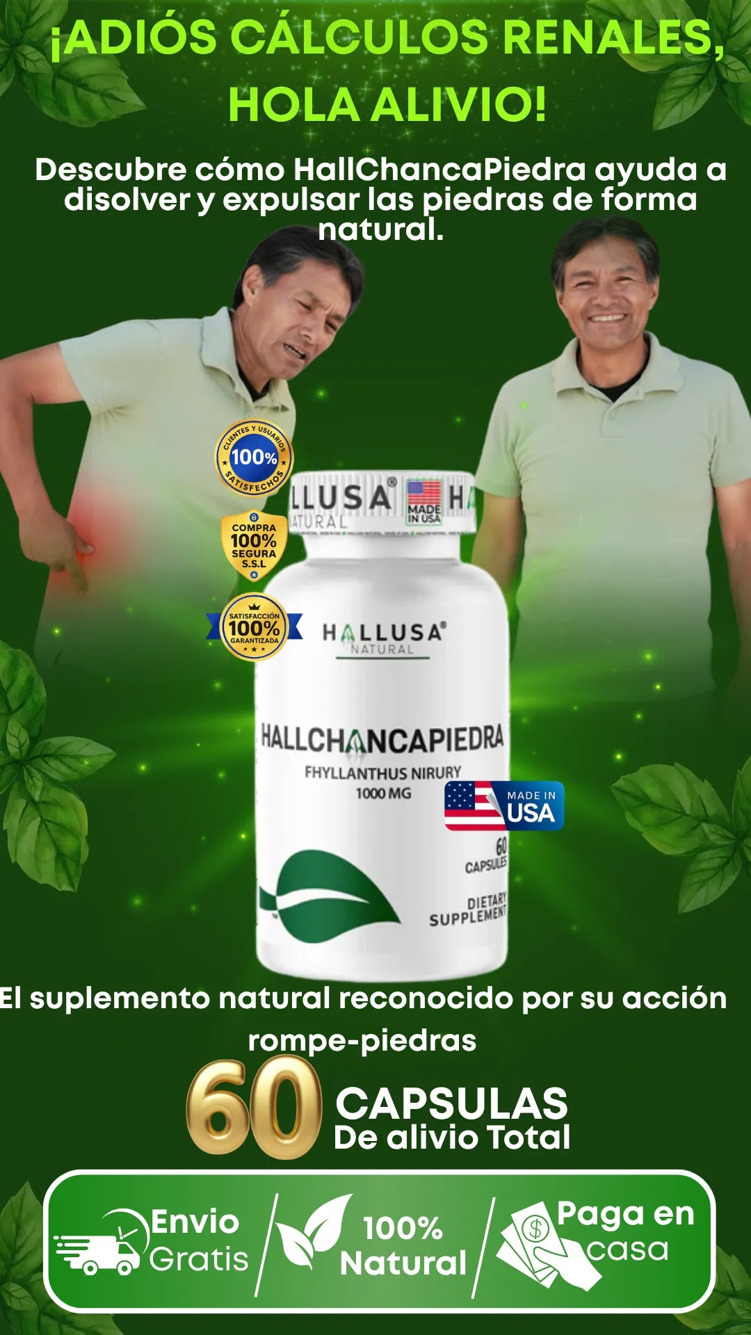 CHANCAPIEDRA | Disuelve y expulsa las piedras sin dolor